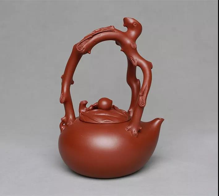 10種最美花器提梁壺，精美別致雕花紫砂壺!