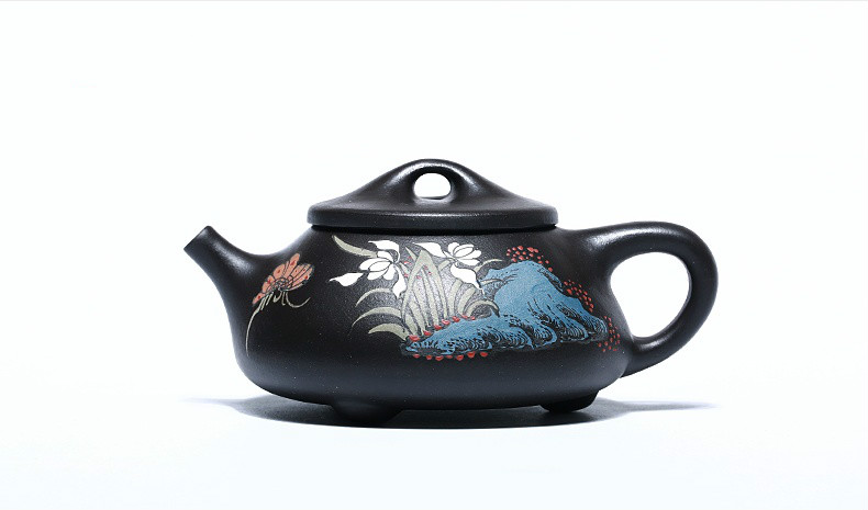 石瓢手工紫砂壺，精致典雅紫砂壺