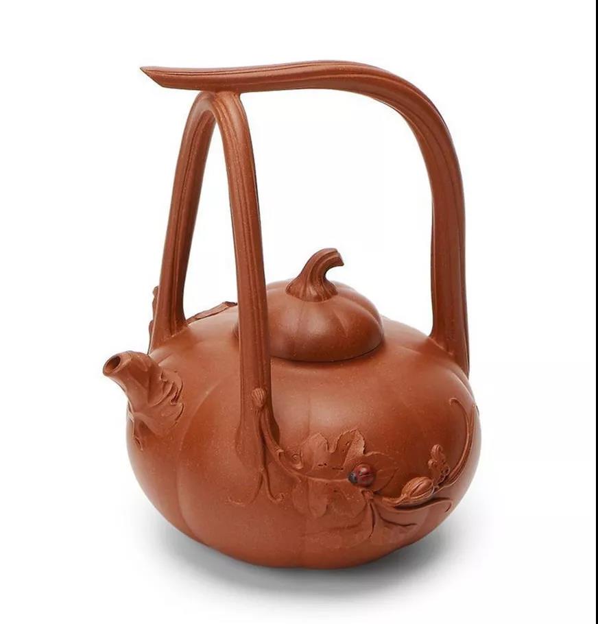 10種最美花器提梁壺，精美別致雕花紫砂壺!