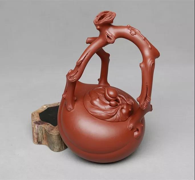 10種最美花器提梁壺，精美別致雕花紫砂壺!