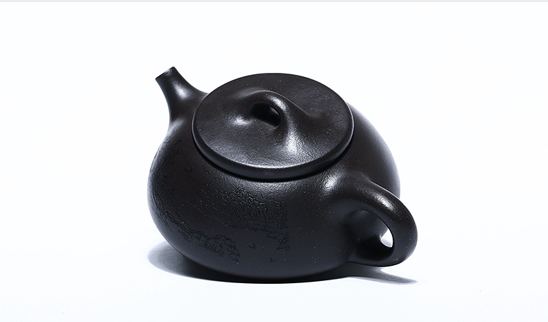 石瓢手工紫砂壺，精致典雅紫砂壺