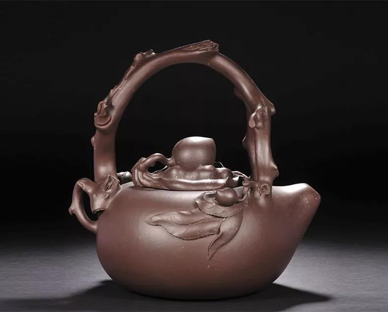 10種最美花器提梁壺，精美別致雕花紫砂壺!