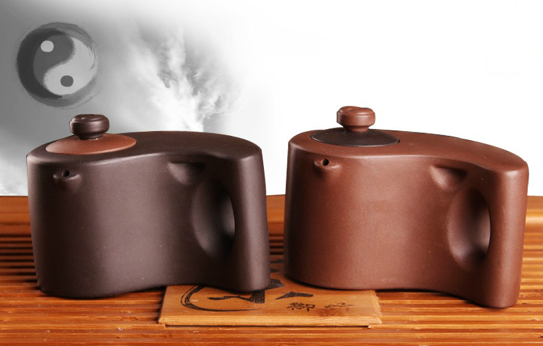 太極陰陽(yáng)紫砂壺，創(chuàng)意格紫砂壺