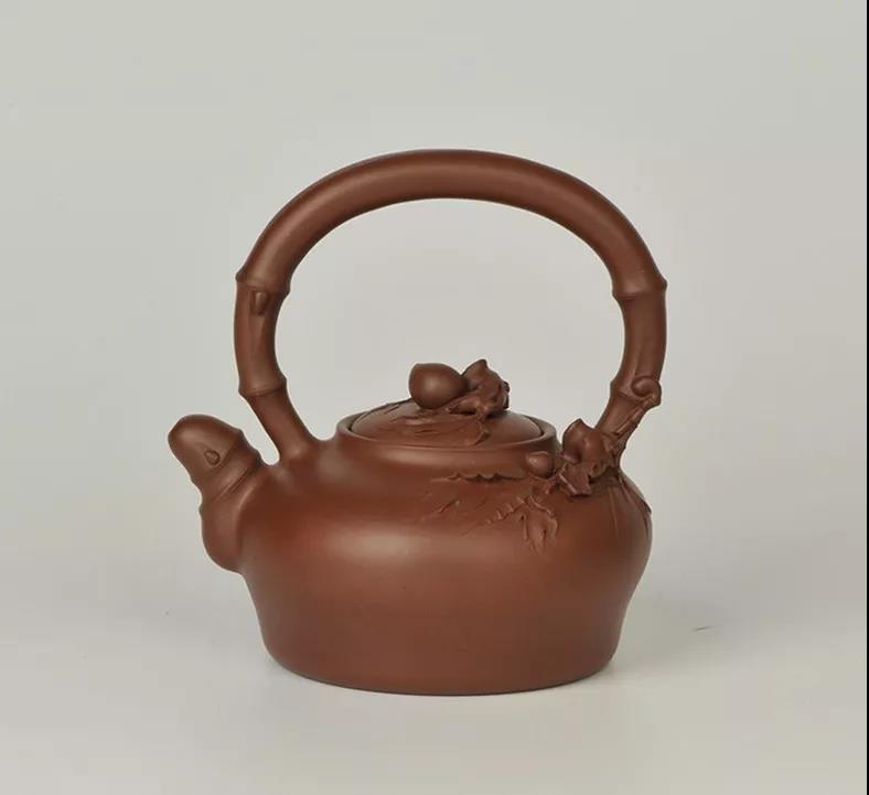 10種最美花器提梁壺，精美別致雕花紫砂壺!