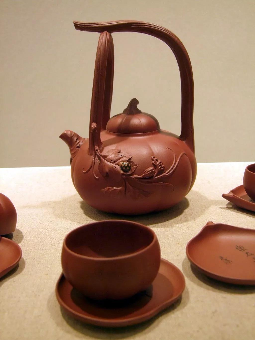 10種最美花器提梁壺，精美別致雕花紫砂壺!