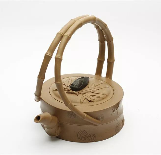 10種最美花器提梁壺，精美別致雕花紫砂壺!