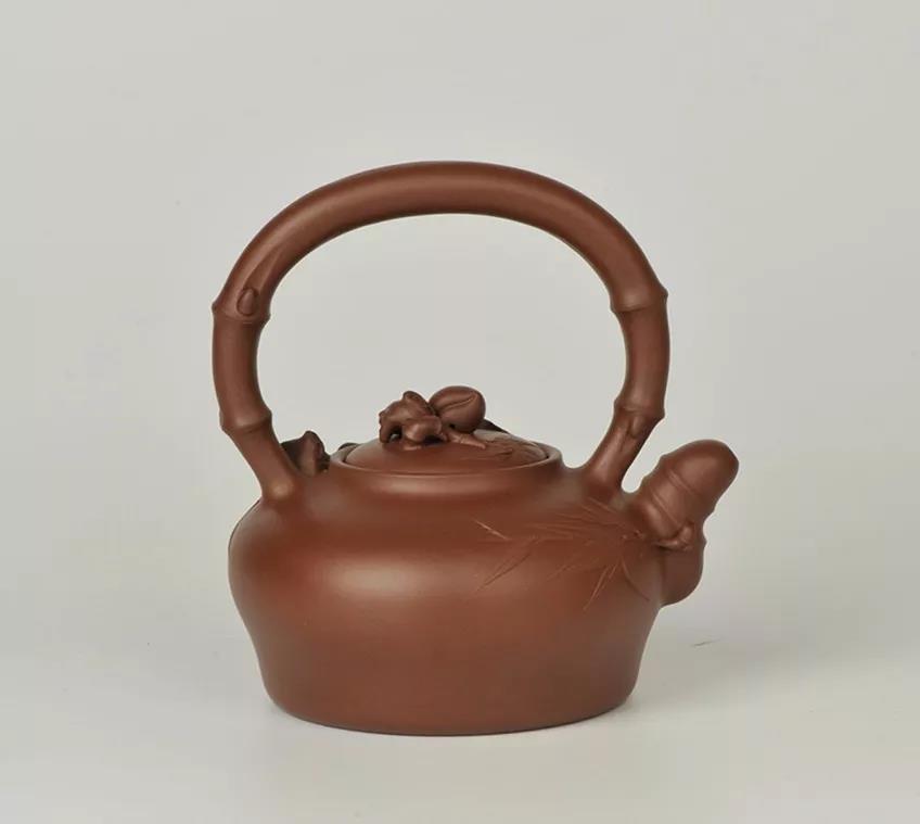 10種最美花器提梁壺，精美別致雕花紫砂壺!