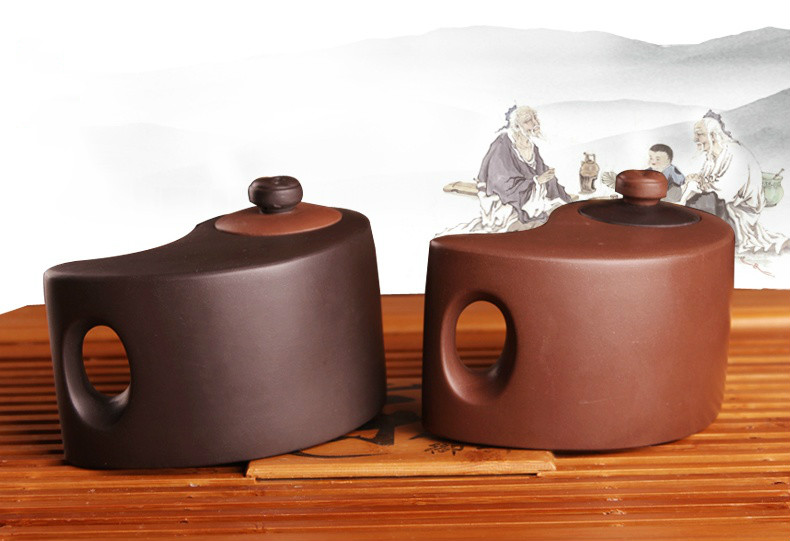 太極陰陽(yáng)紫砂壺，創(chuàng)意格紫砂壺